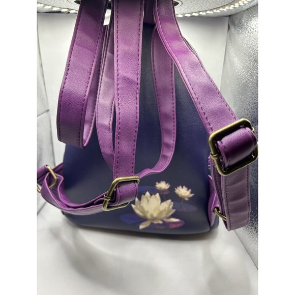Loungefly Disney Princess and the Frog Tiana Bayou Mini Backpack Purple Lotus main image 5